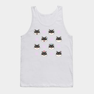 Chibi Shiba Black & Tan Tank Top